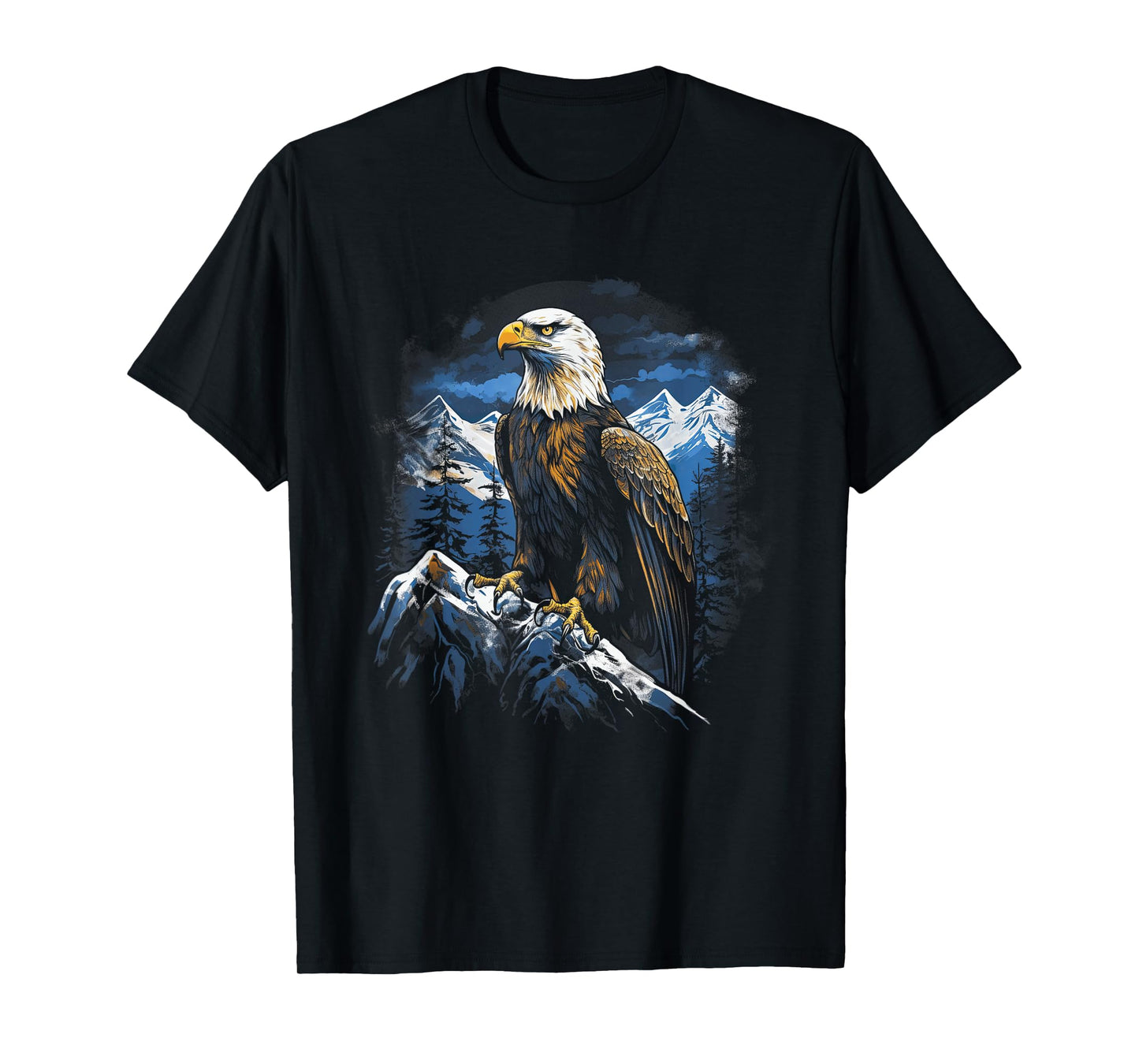 Eagle Landscapes Wilderness Mountains Bald Eagle Majestic Breathtaking Bird Nature Freedom USA T-Shirt