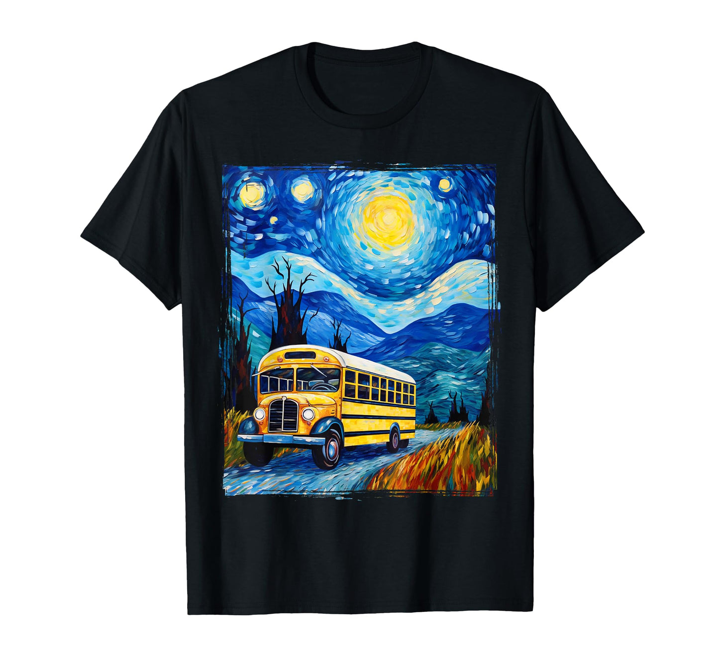 School Bus Driver Art T-Shirt