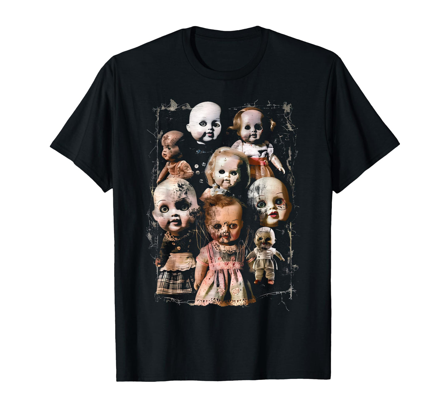 Creepy Dolls Haunted Possessed Horror Movie Goth Alt Scary T-Shirt