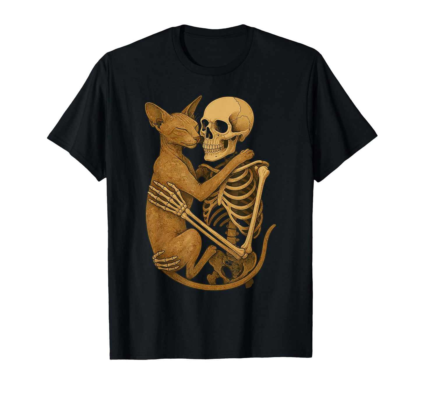 Skeleton Hugging Oriental Shorthair T-Shirt