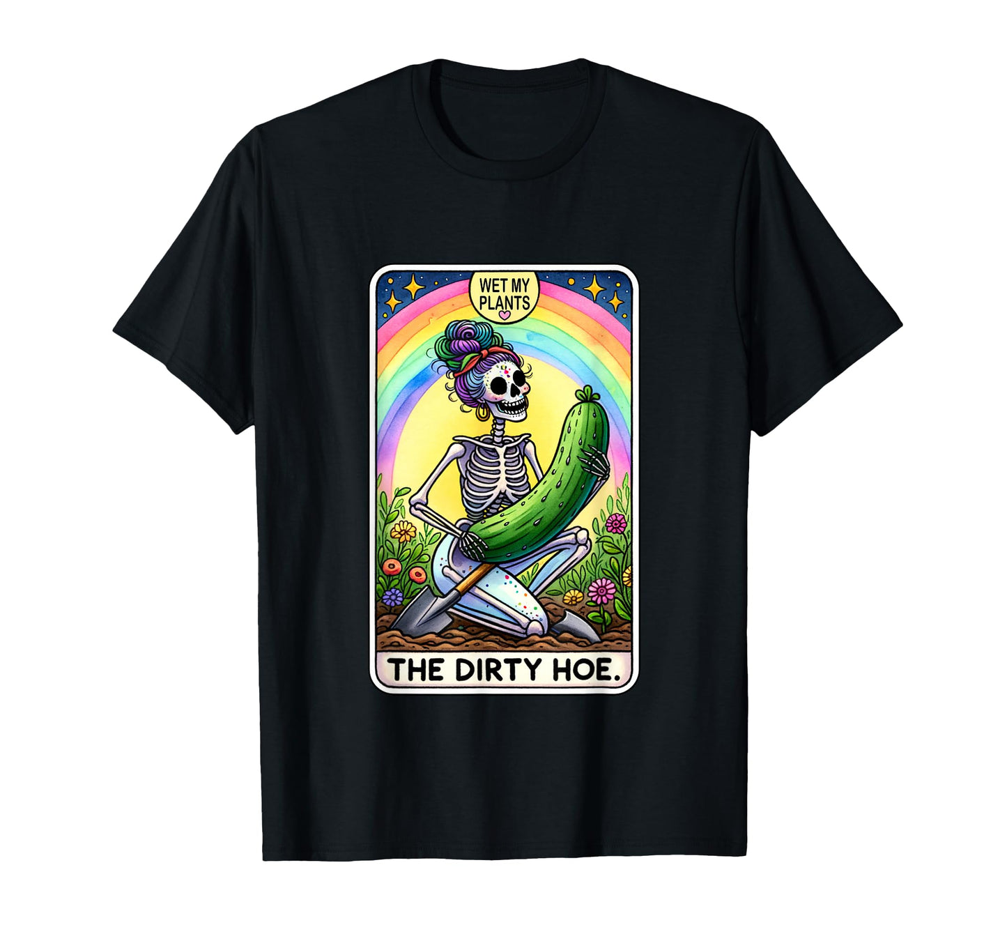 Funny Dirty Gardening For Women Tarot Card The Dirty Hoe T-Shirt