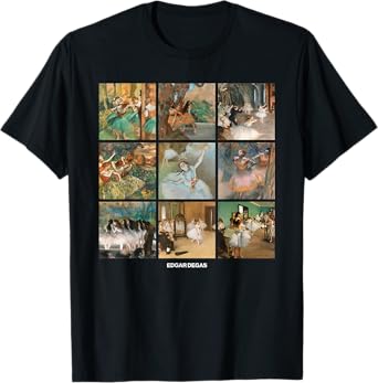 Fine Arts Bottega Edgar Degas Grid - Dancers, Ballerinas - Impressionism T-Shirt