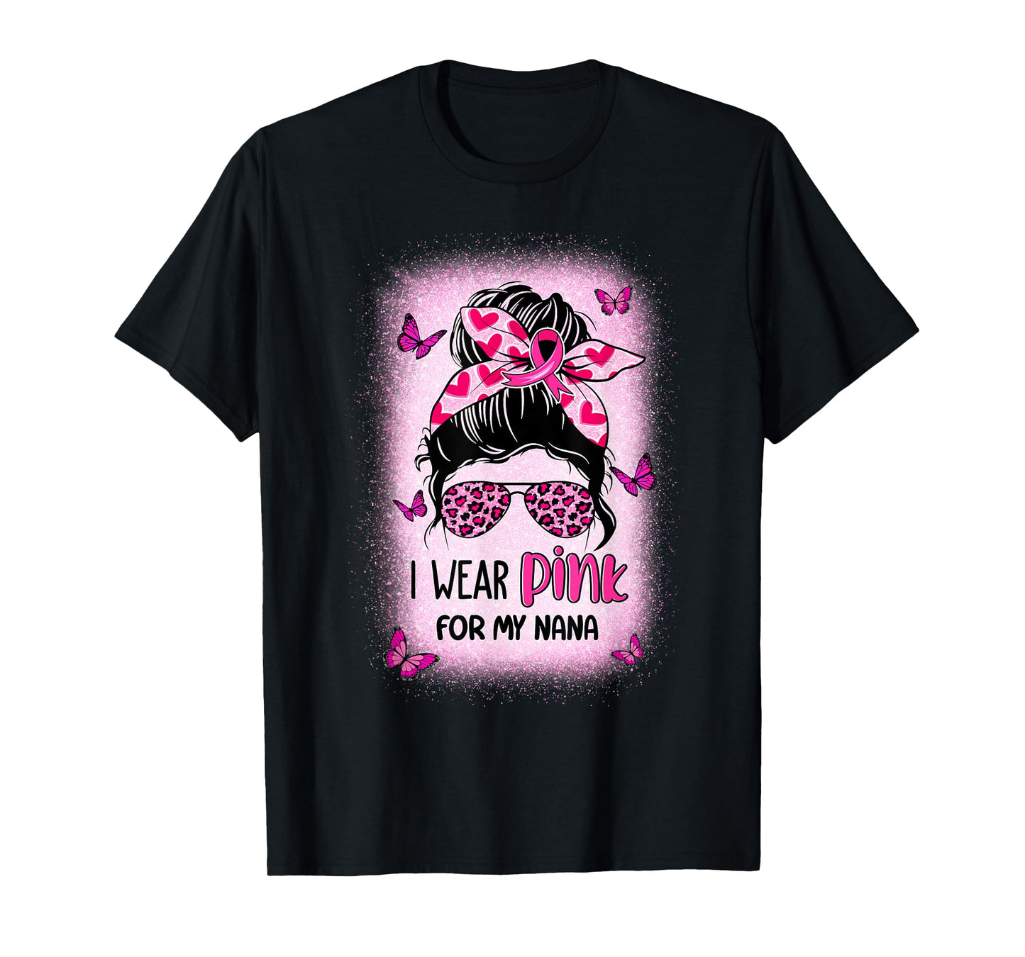 I Wear Pink For My Nana Breast Cancer Awareness T-Shirt