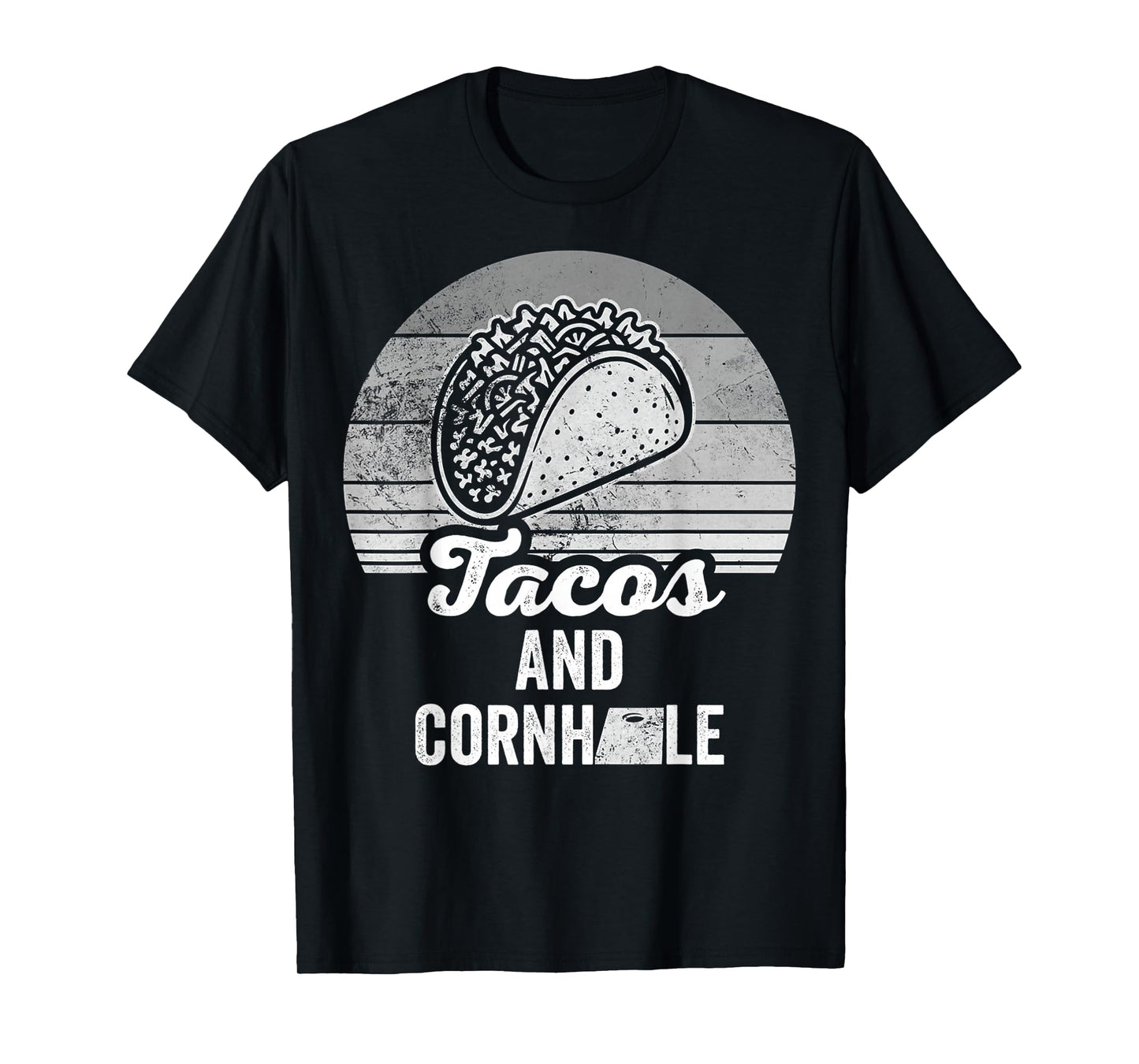 Tacos and Cornhole Fun Game Lovers Design T-Shirt