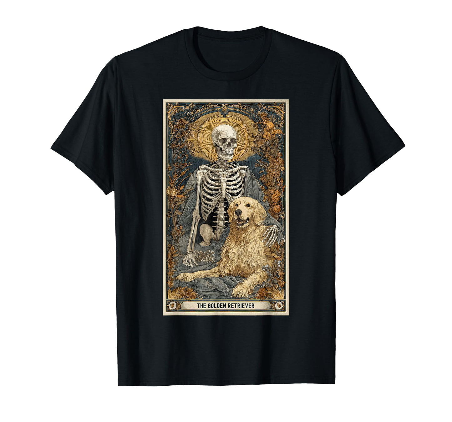 Golden Retriever Lover Tarot Card Easy Last Minute Halloween T-Shirt