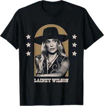 Lainey Wilson - Country's Cool Again Portrait T-Shirt, Small, Black