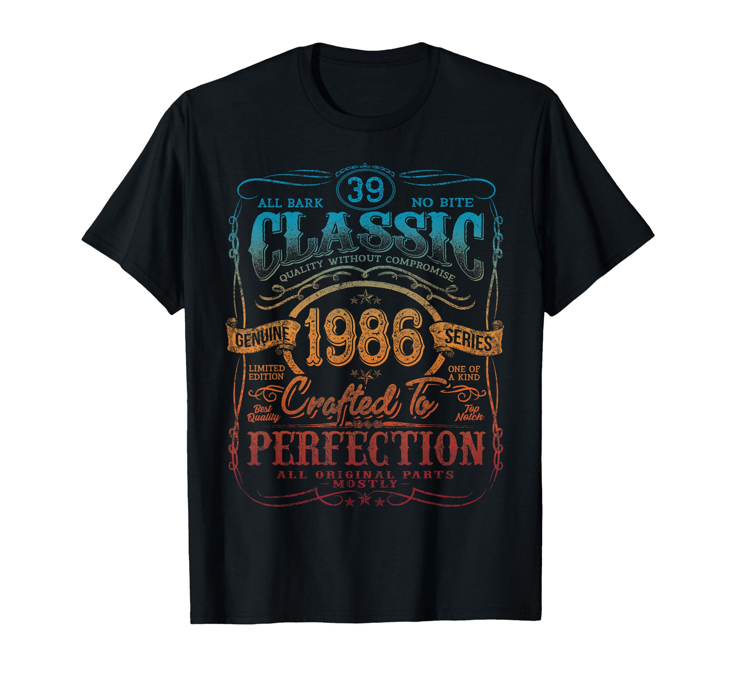 Vintage 1986 Limited Edition Shirt 39 year old 39th Birthday T-Shirt