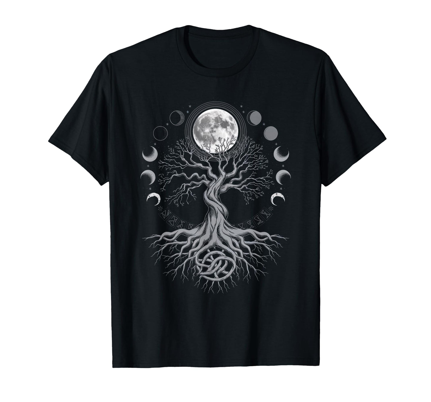 Yggdrasil Norse Tree Life Phases Viking T-Shirt