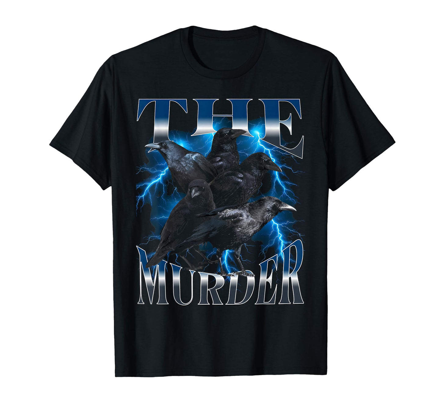 F-Caw-F Black Bird Funny Crow Gothic Raven Sarcastic Humor T-Shirt