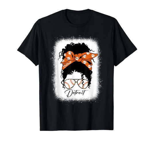 Datroit Messy Bun Bleached I Love Datroit T-Shirt