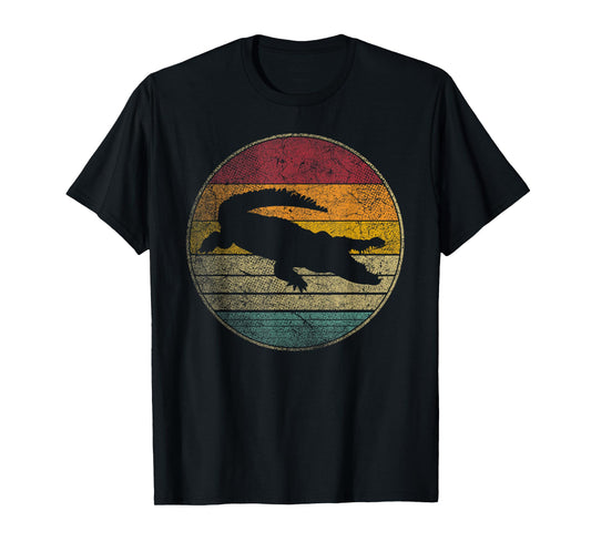 Crocodile Alligator Gator Shirt Sun Retro Vintage 70s 80s T-Shirt