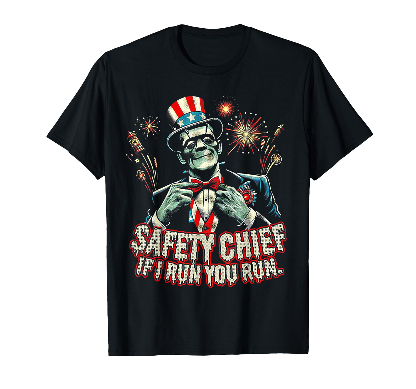 Franky Safety Chief- I Run You Run T-Shirt