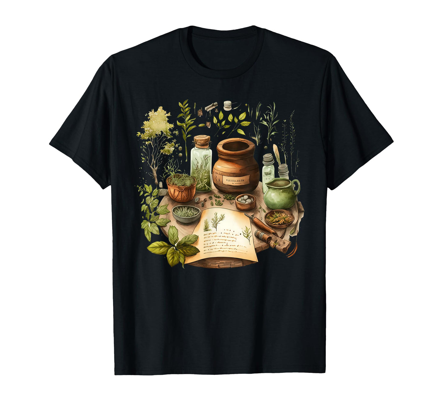 Vintage Herbalist Herb Herbology Naturopathic Nature Lover T-Shirt