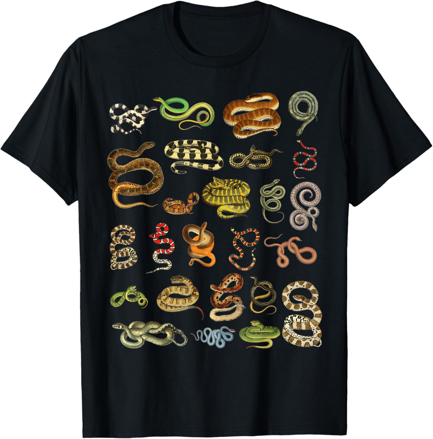 Types Of Snakes Educational Herpetologist Kids Boys Girls T-Shirt
