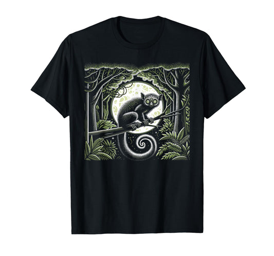 Aye Aye Face Aye-aye Nocturnal Lemur Wildlife Animal T-Shirt