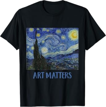 Starry Night by Vincent van Gogh Art Matters T-Shirt