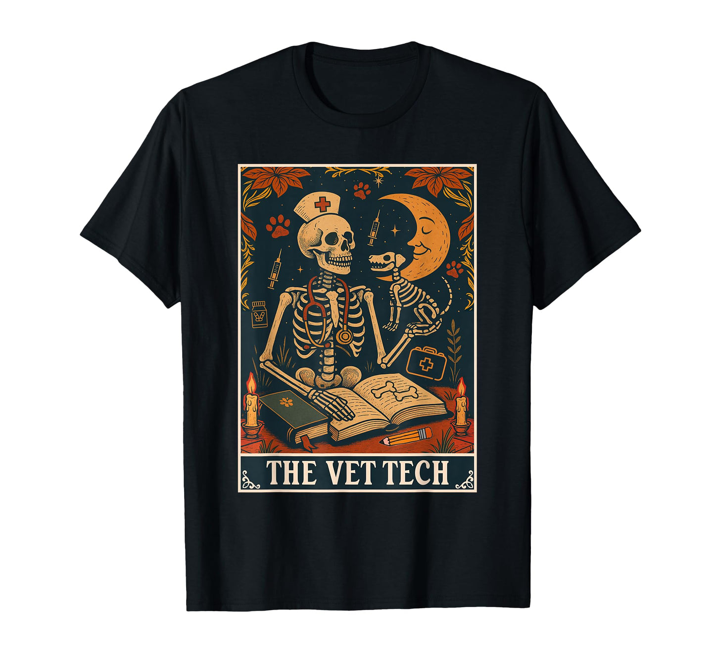The Vet Tech Tarot Card Veterinary Veterinarian Animal Lover T-Shirt
