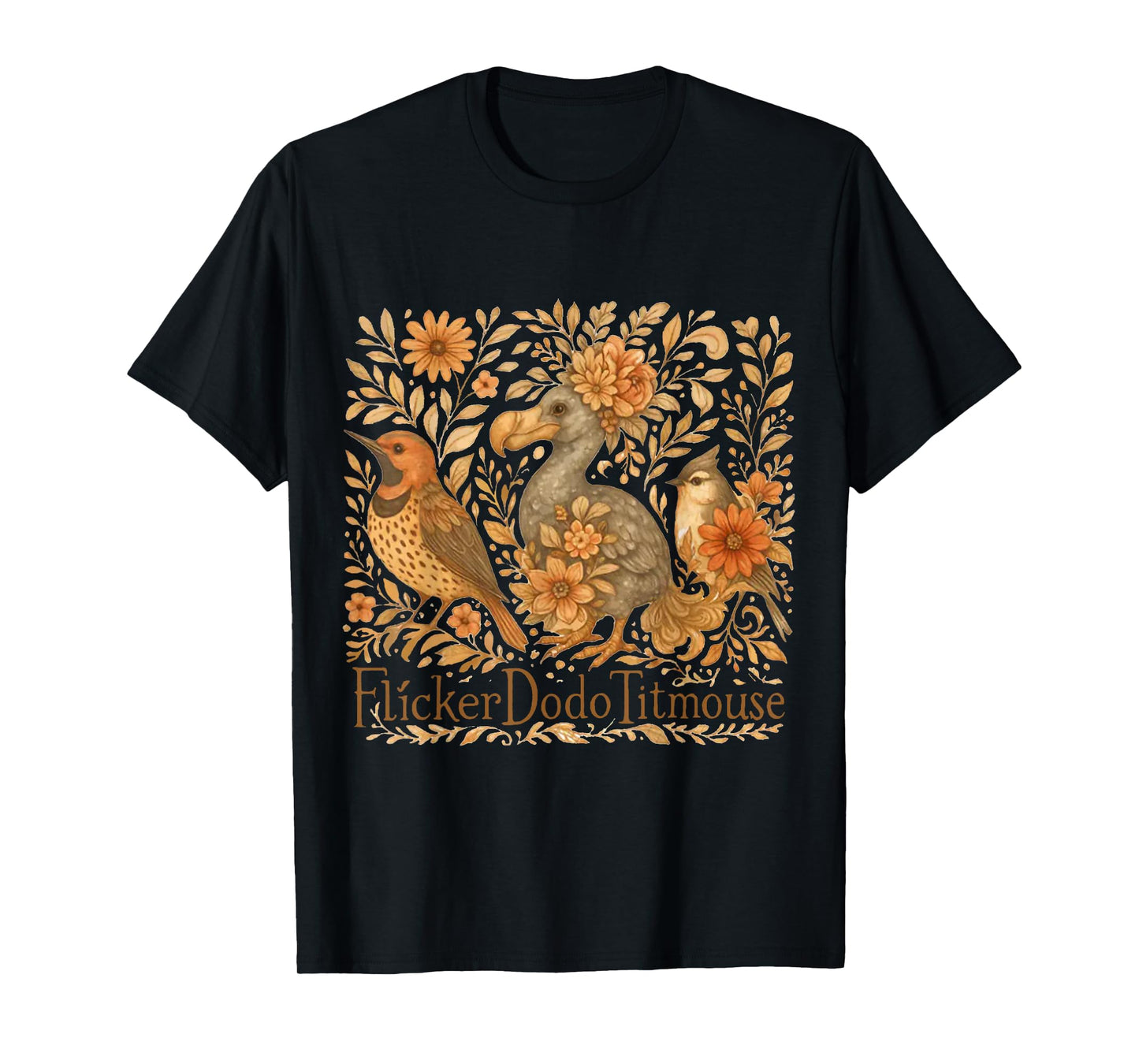 Bird Subtle Flicker Dodo Titmouse T-Shirt