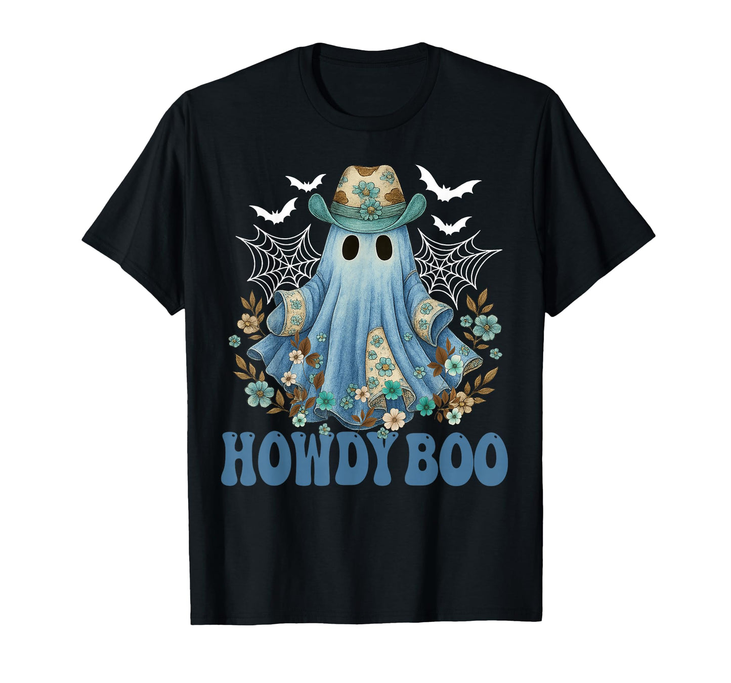 Retro Howdy Boo Cowboy Western Halloween for Men Women Kids T-Shirt