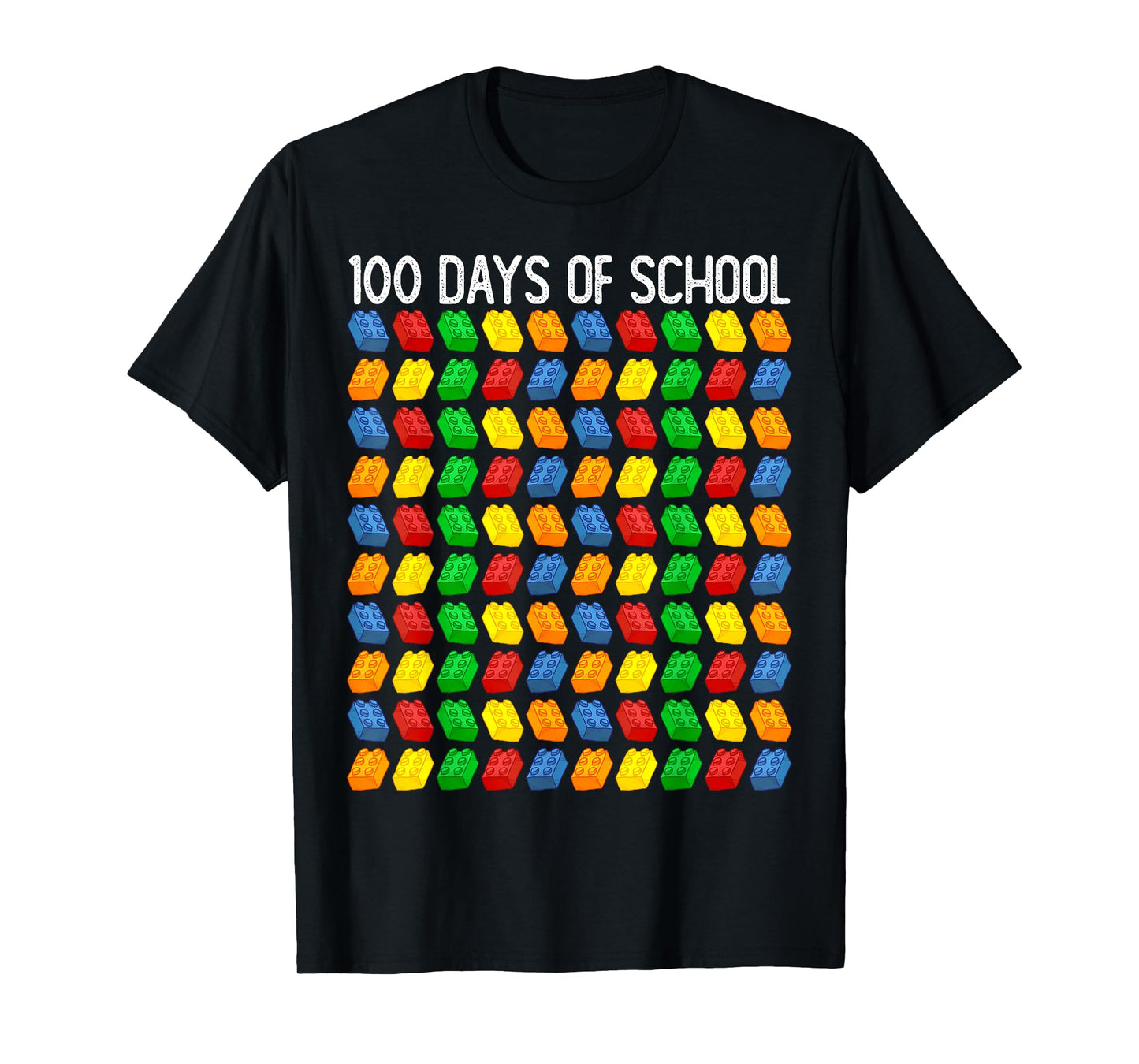 Master Builder Funny Building Blocks 100 Days of School Kids T-Shirt