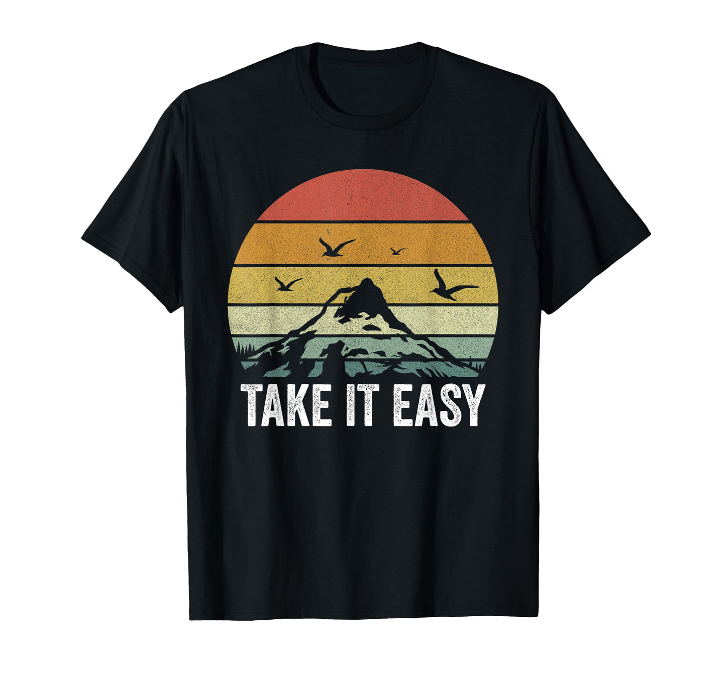 Retro Take It Easy Shirt Vintage Outdoors Camping T-Shirt