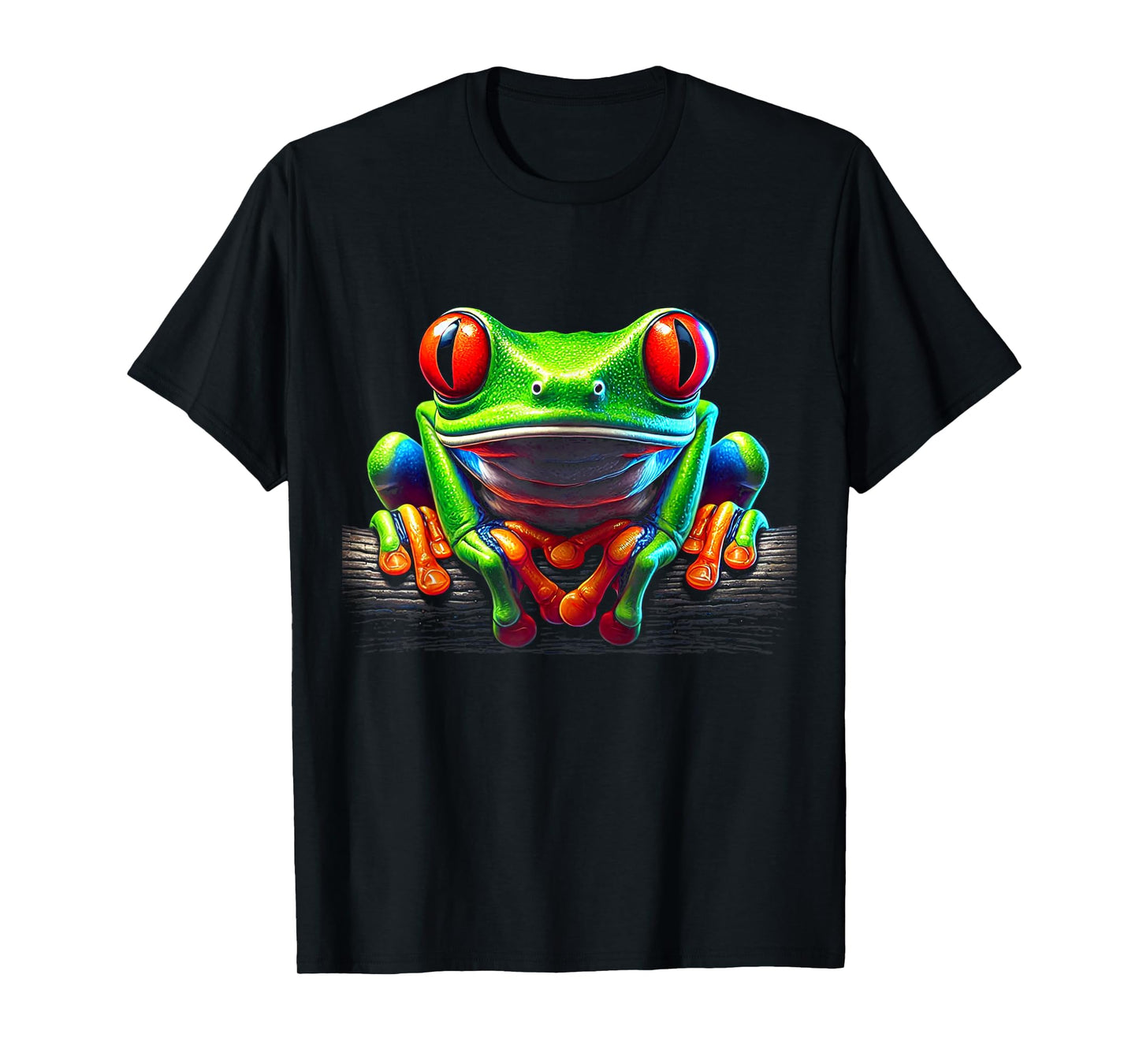 Green Body Red Eyed Tree Frog Rainforest Amphibian tee T-Shirt