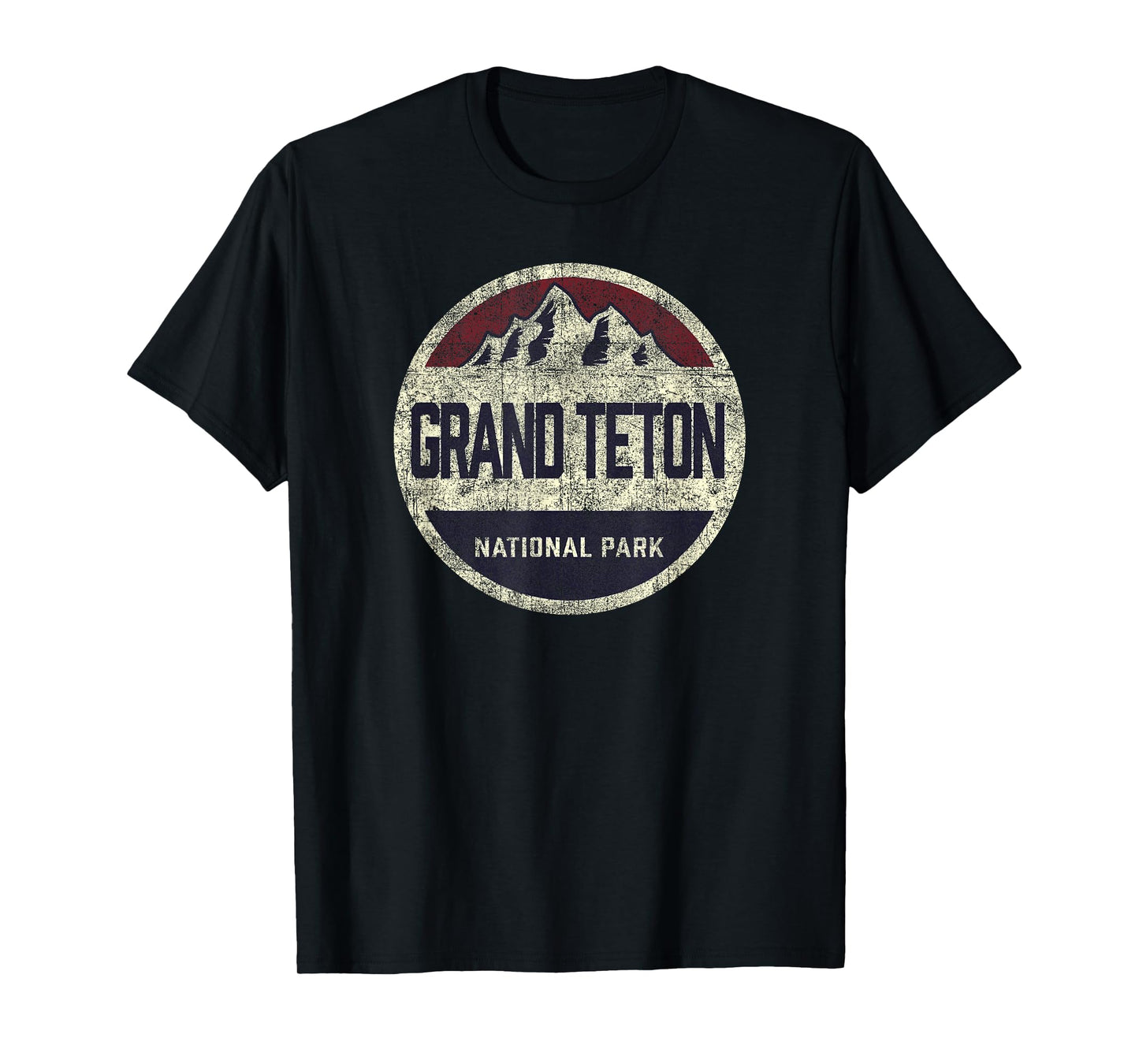Grand Teton National Park Vintage Throwback Mens Boys Girls T-Shirt