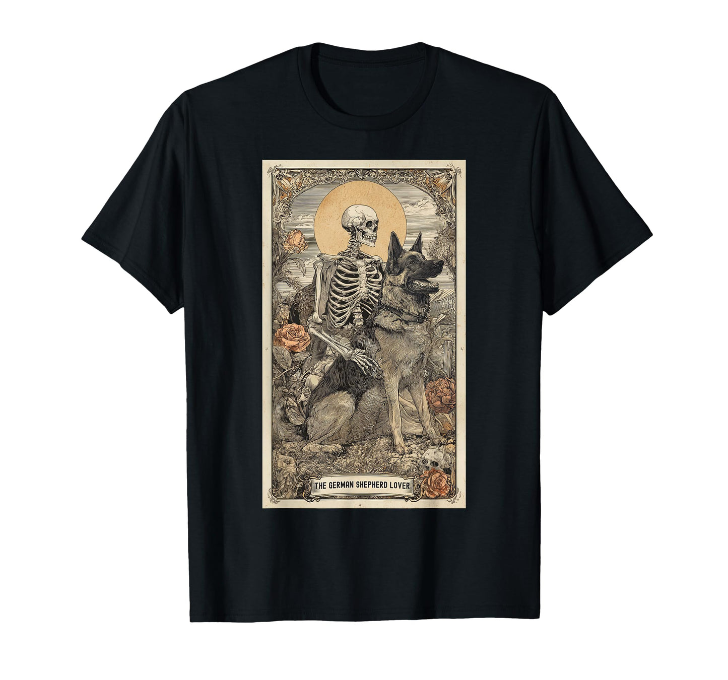 German Shepherd Lover Tarot Card Easy Last Minute Halloween T-Shirt