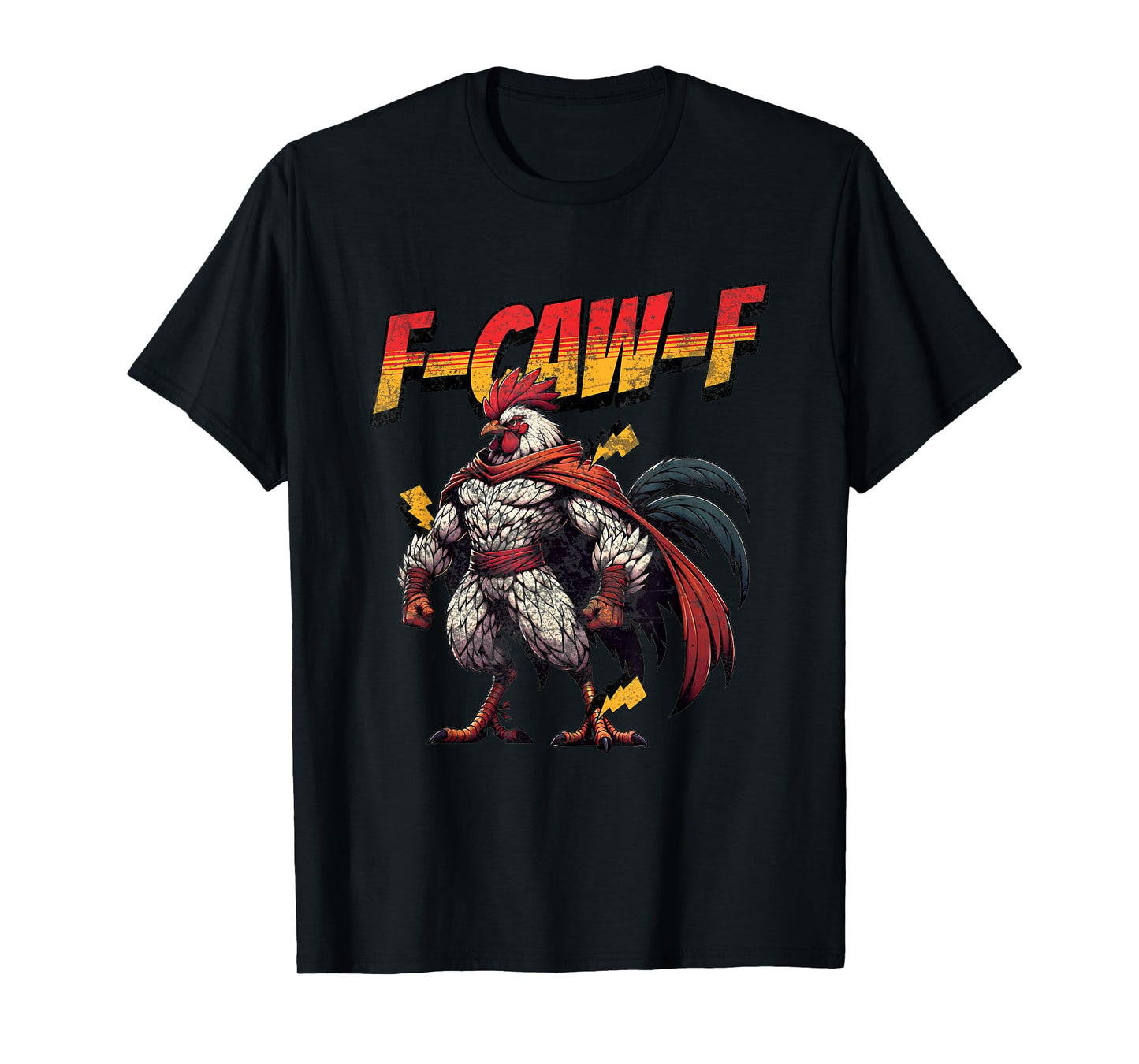 Funny Quote Rooster Meme F-CAW-F America Chicken Eagle Crow T-Shirt