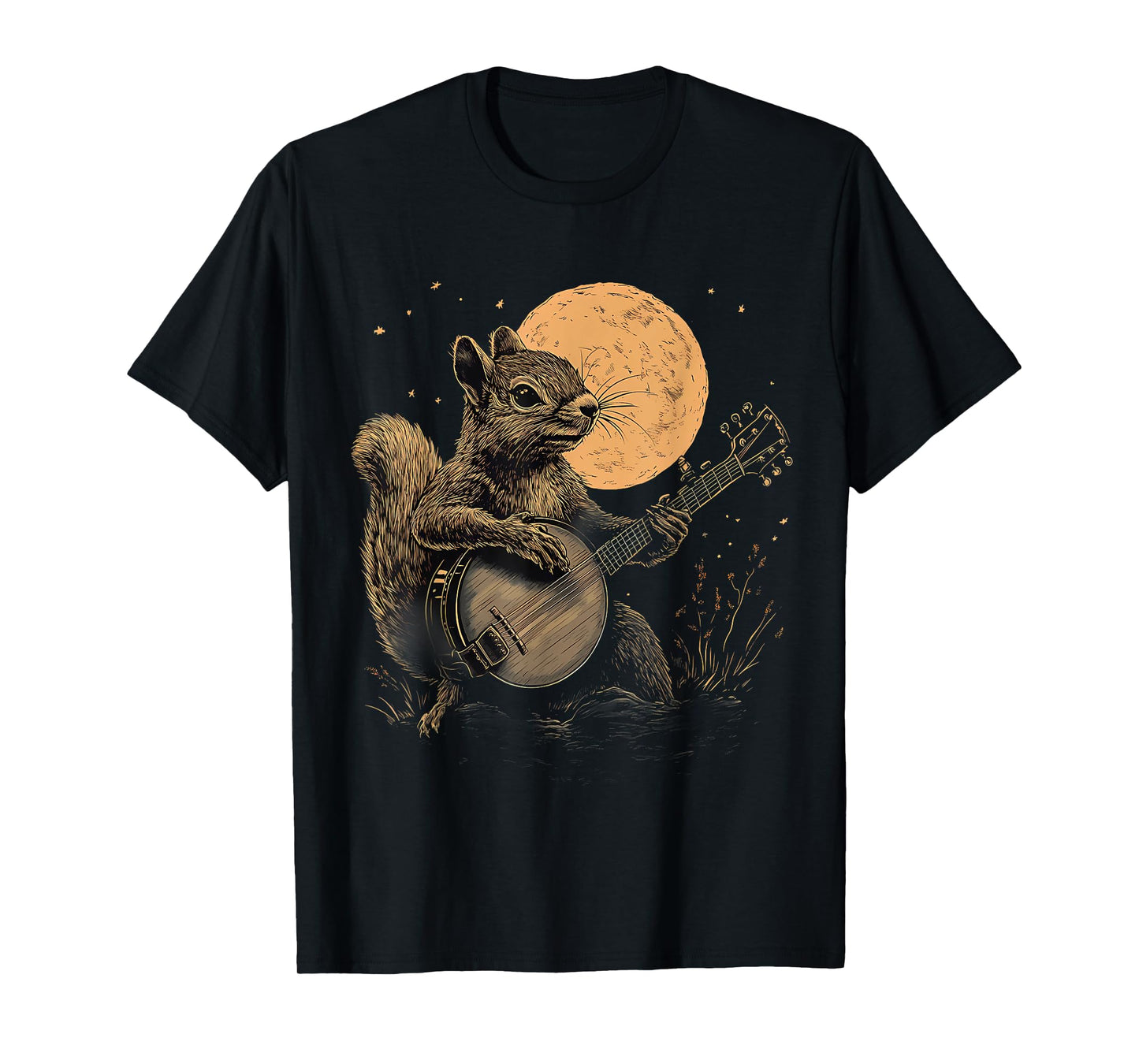 Squirrel Playing Banjo Squirrel Bluegrass Banjo Player T-Shirt