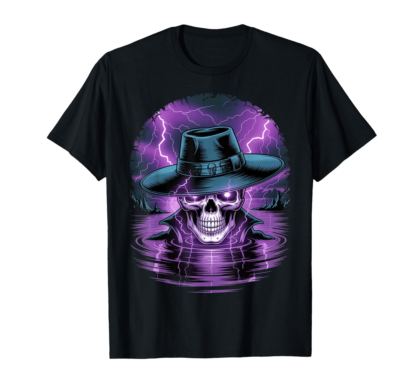 Spooky Skeleton Skull Fans of Dark Fantasy Horror Aesthetic T-Shirt
