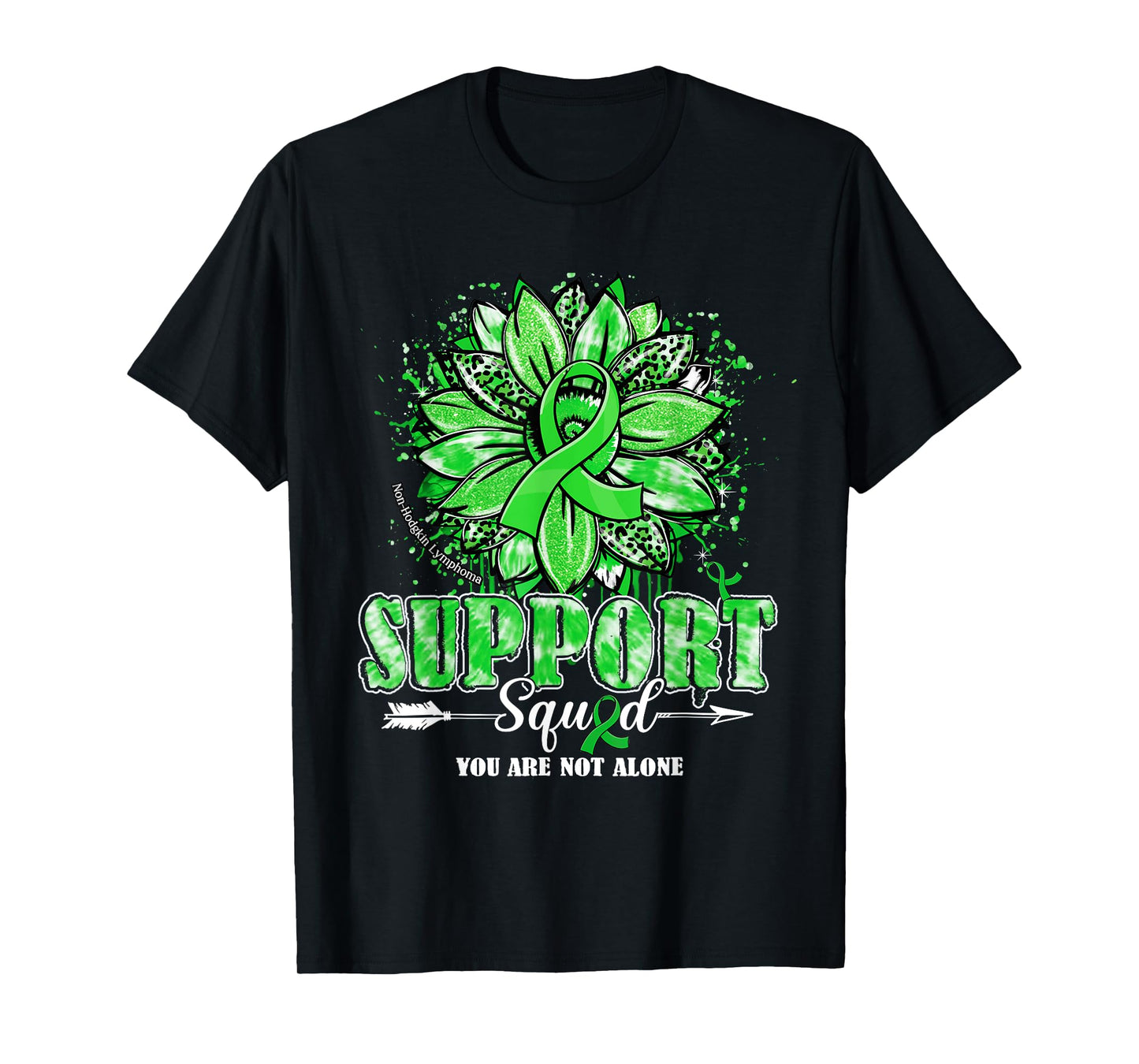 Sunflower Support Squad Non-Hodgkin Lymphoma Awareness Gifts T-Shirt