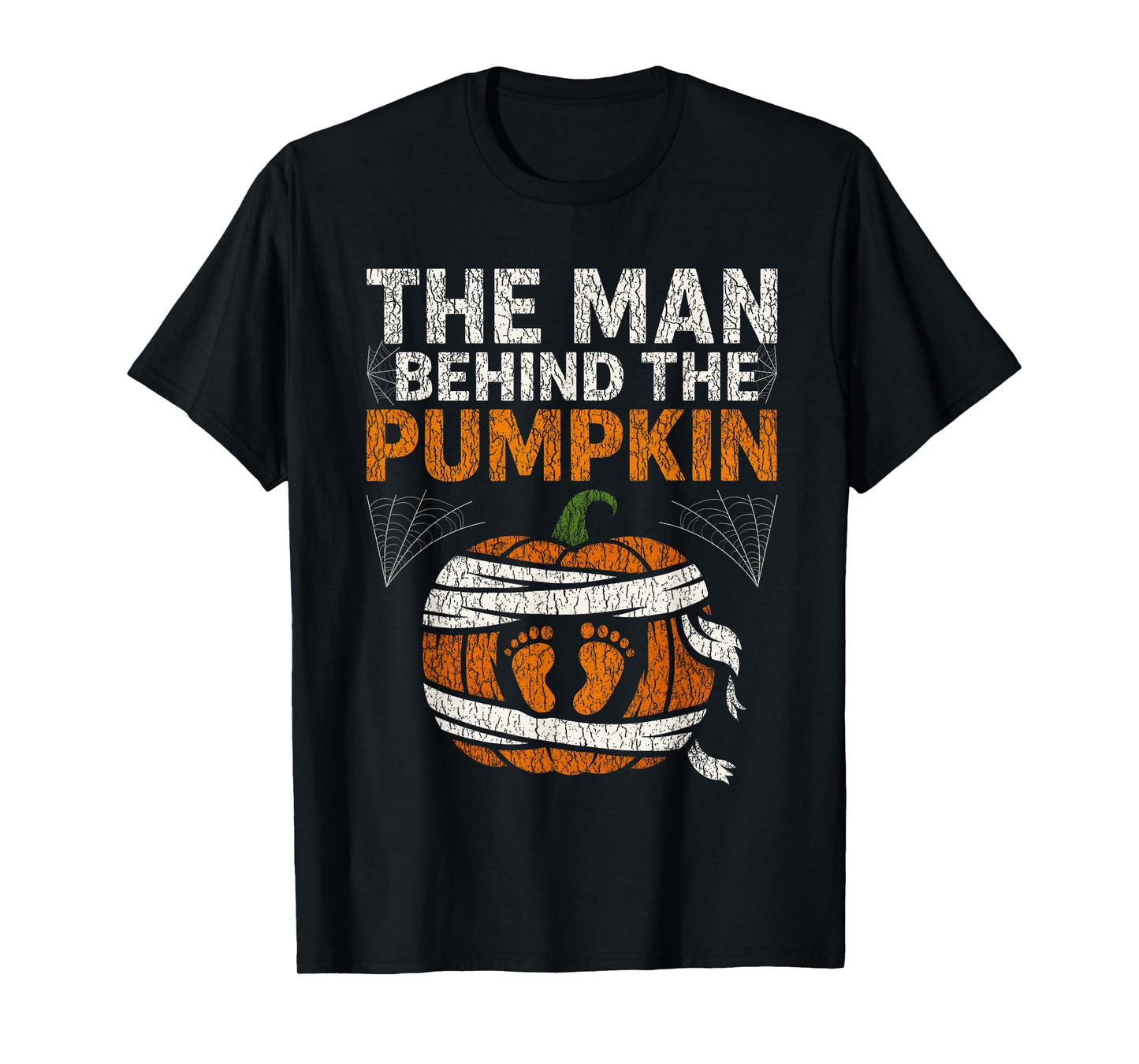 Pregnancy Announcement Dad Pumpkin Halloween Costume Funny T-Shirt