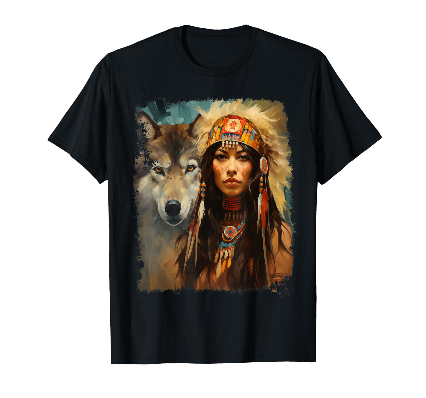 Woman and Wolf T-Shirt