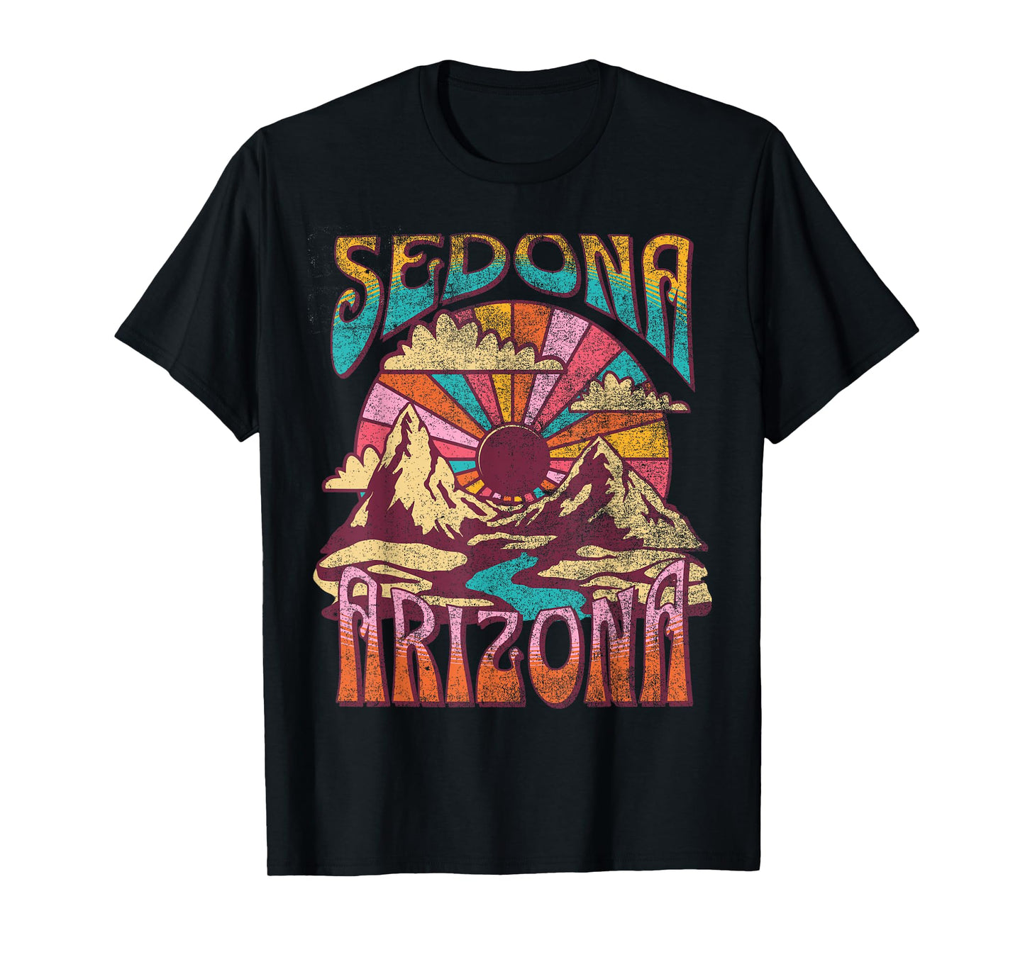 Sedona Arizona Nature Hiking Mountains Outdoors Vintage T-Shirt