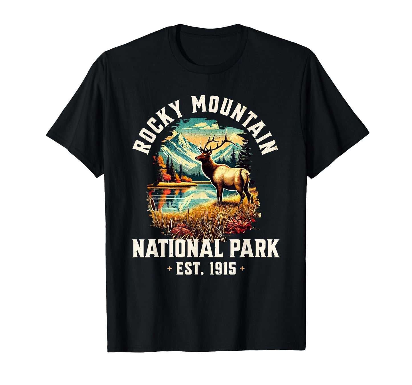Retro Rocky Mountains National Park | Vintage USA T-Shirt