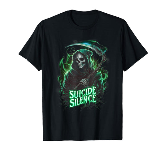 Suicide Silence Grim Reaper Occult Gothic Horror T-Shirt