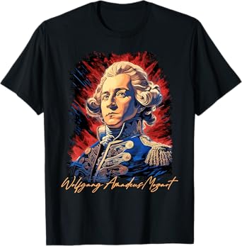 Wolfgang Amadeus Mozart Piano Music Opera Symphony Composer T-Shirt
