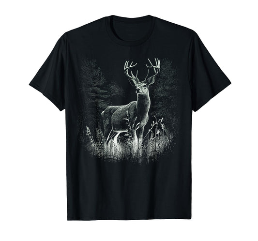 Deer Forest Nature Lover Stag Hunting Hunter T-Shirt