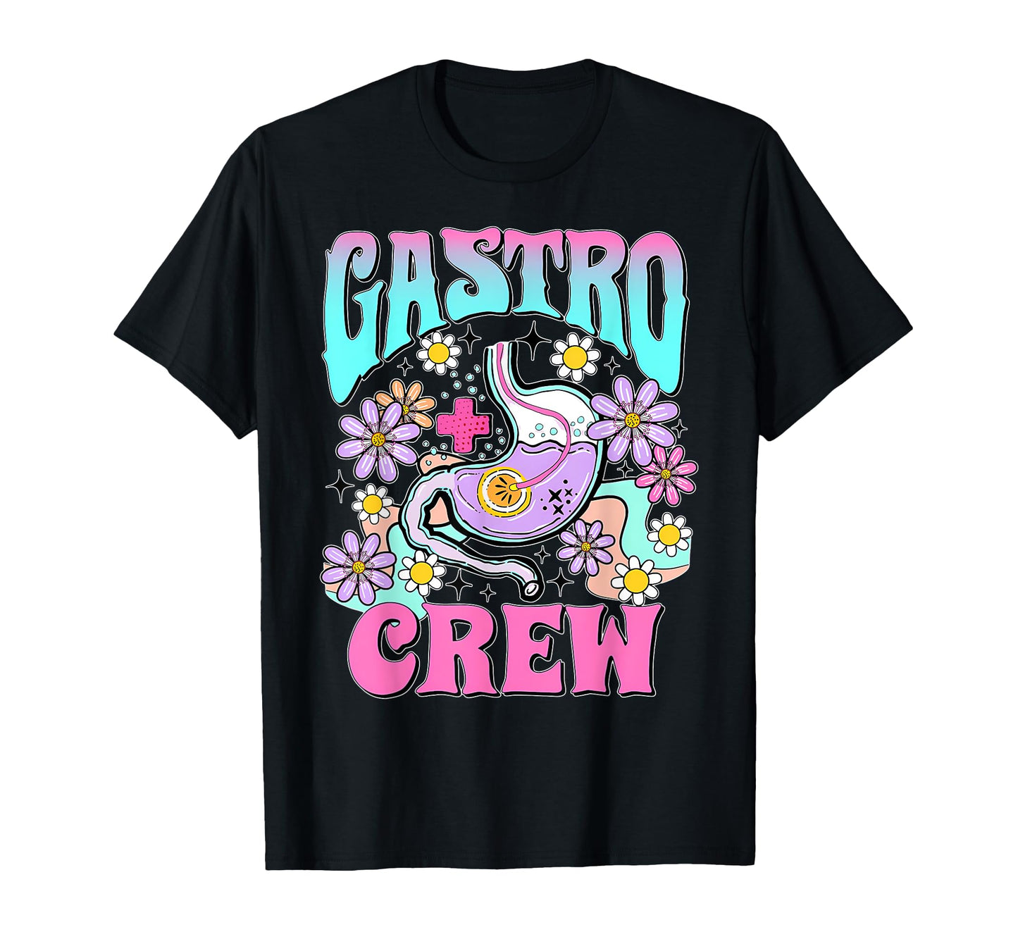Medical Assistant Gastro Doctor Gastroenterology Retro Gastro Crew Gastroenterology Nurse Endoscopy Techs T-Shirt
