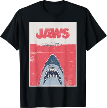 Jaws 50th Anniversary Poster Red Tide Front & Back T-Shirt