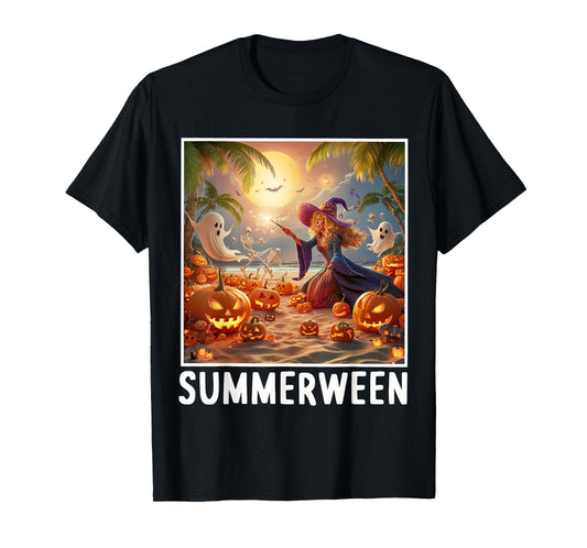 Summerween Vibes Halloween Summer Celebrate T-Shirt