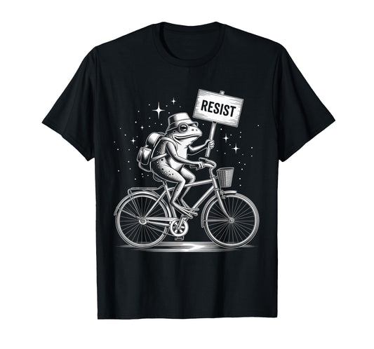 Resist Portland Frog I Stand with Frog Funny Activist Wear T-Shirt