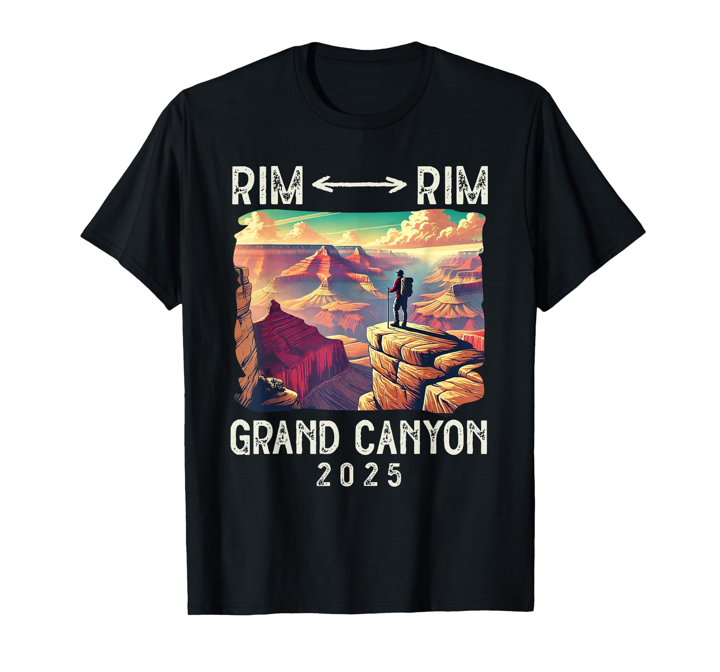 Rim Rim Grand Canyon, I Hiked The Grand Canyon 2025 Vintage T-Shirt
