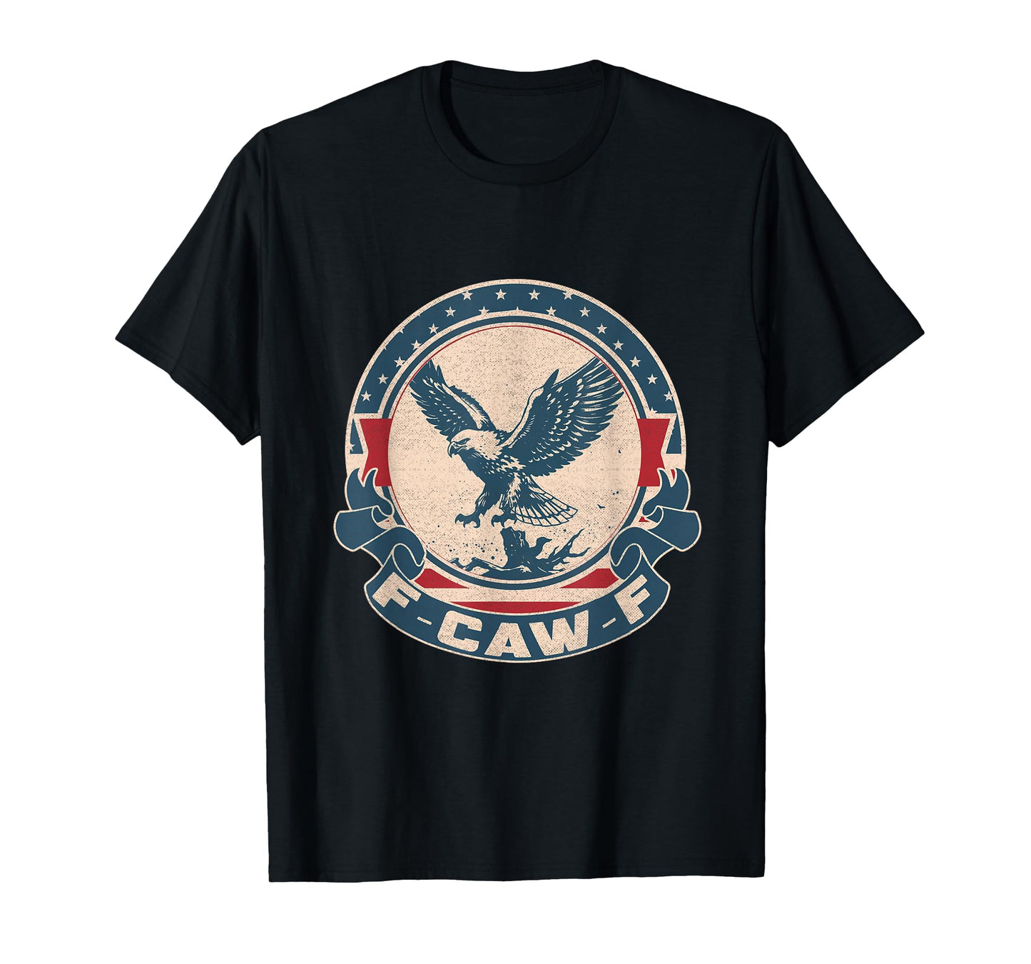 F-CAW-F Vintage Bald Eagle America T-Shirt