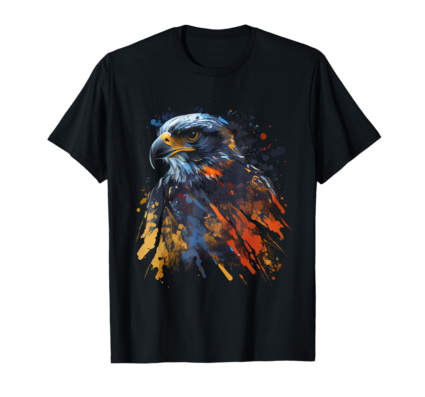 Falcon Bird Colourful Colour Bird Observer Bird of Prey T-Shirt