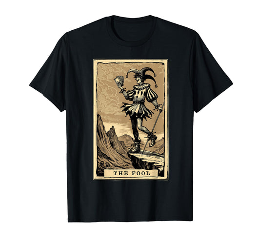 Tarot Card Shirt Jester The Fool Major Arcana Tarot Card T-Shirt