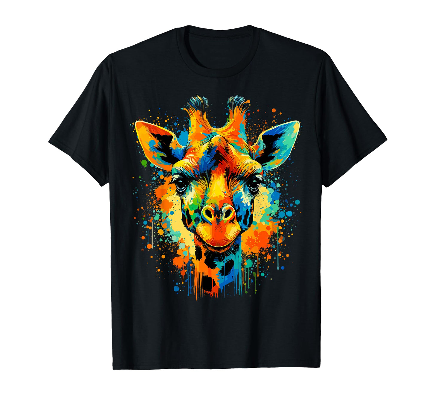 Funny Animal Colorful Giraffe T-Shirt