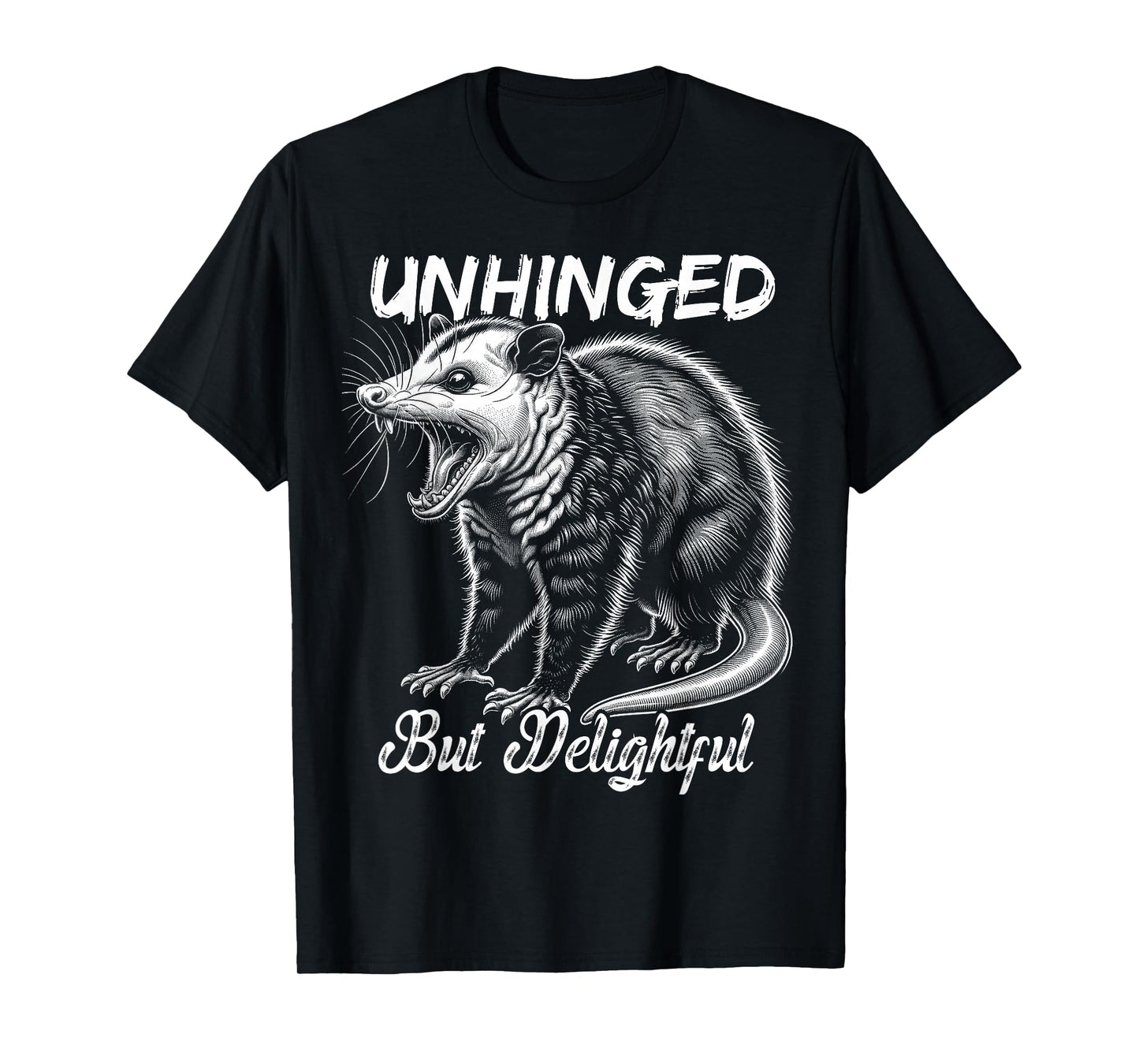 Opossum Funny Unhinged but Delightful Meme Possum Graphic T-Shirt