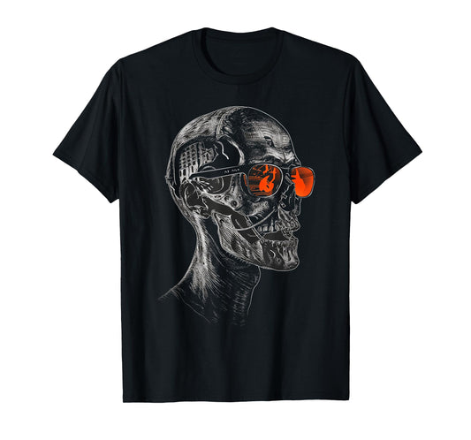 Zombie Costume Halloween Graphic Sunglasses Art Zombie T-Shirt